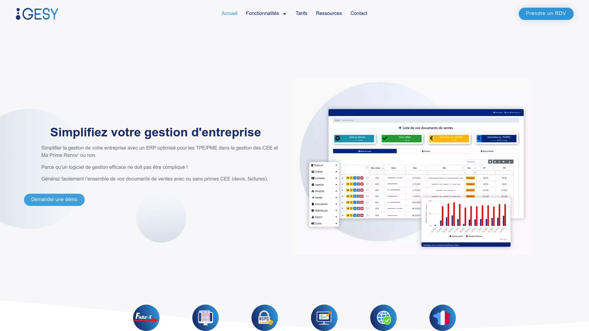 Gesy dashboard screenshot showing the pipeline of CEE files validation