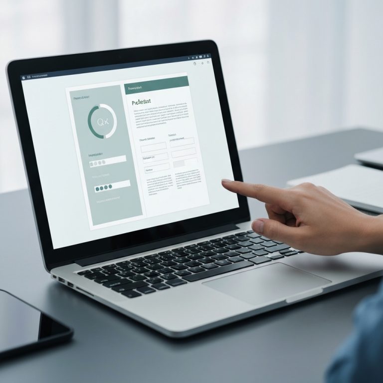 Main sur un ordinateur portable affichant un formulaire numérique pour créer devis CEE conformes.