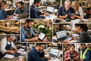 Logiciel comptabilité CEE pour TPE/PME: professionnels gérant leurs finances avec efficacité.
