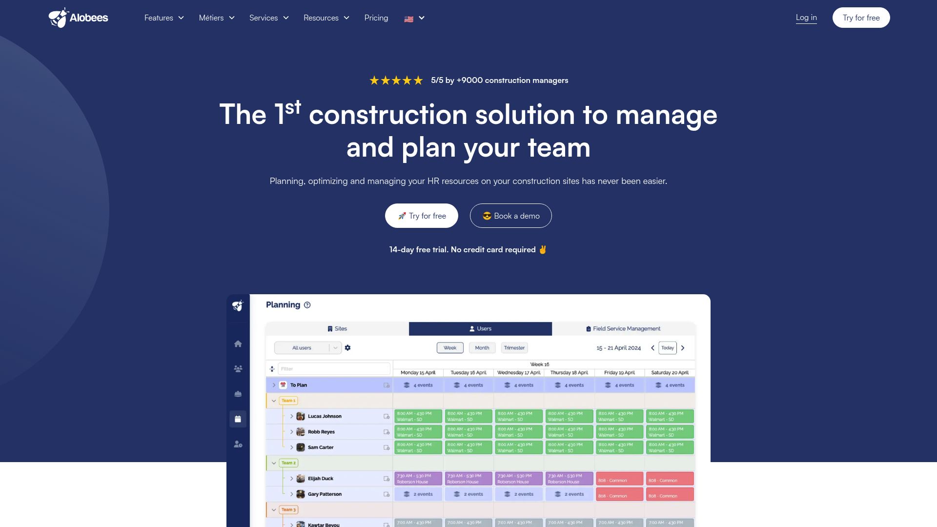 Screenshot of www.alobees.com