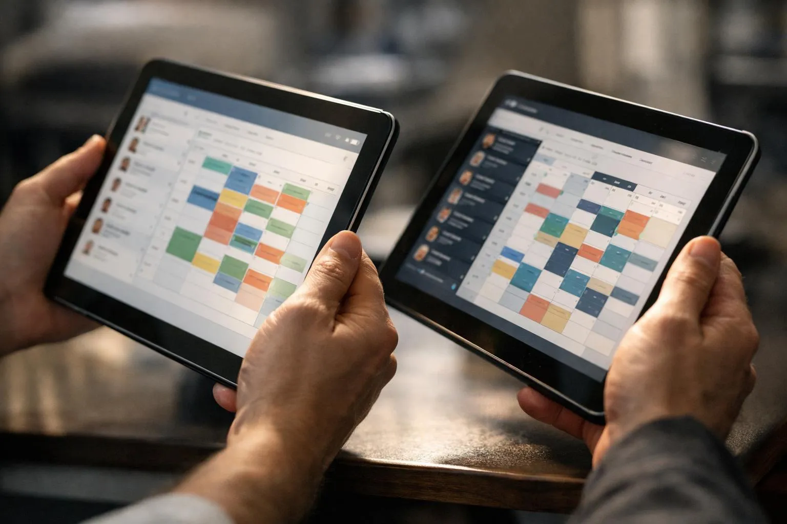 Comparaison de Gesy et du système du concurrent, deux solutions digitales pour la gestion de l'énergie, interface Gesy vs con