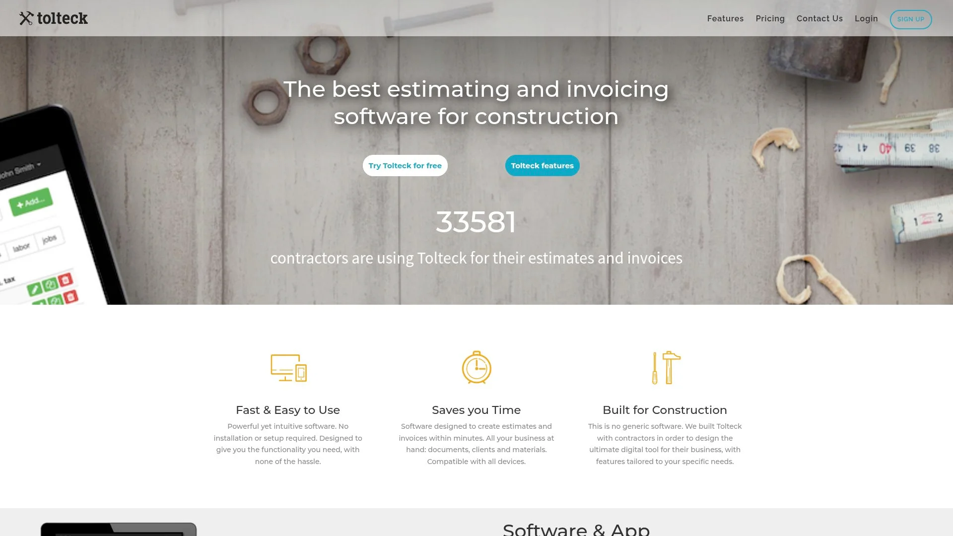 The best estimating and invoicing software for construction.