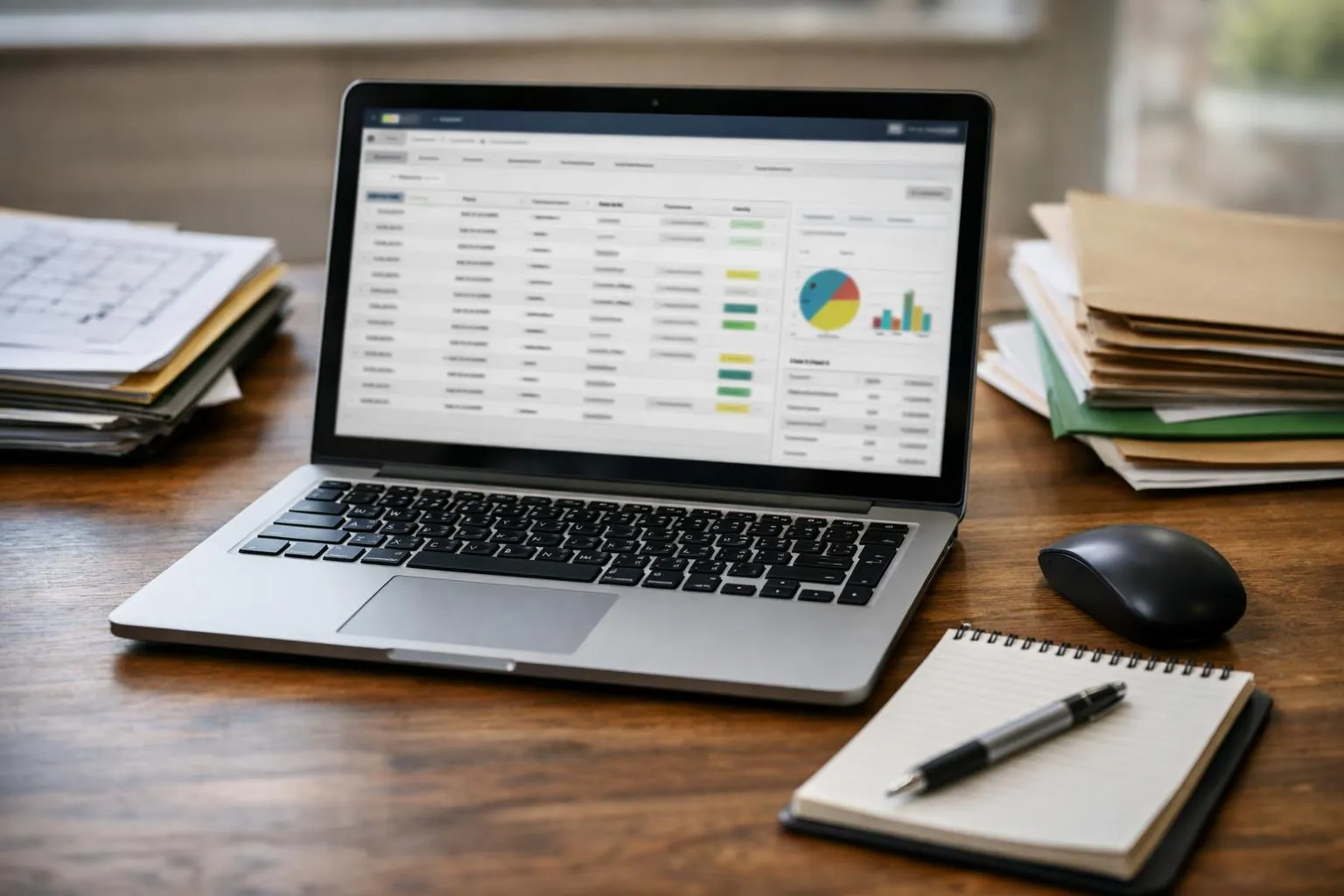 Logiciel de suivi client pour primes rénovation sur un ordinateur portable